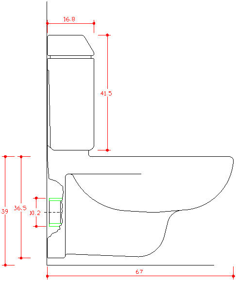 Blocchi Cad In Formato Dwg Gabinetto Prospetto Laterale